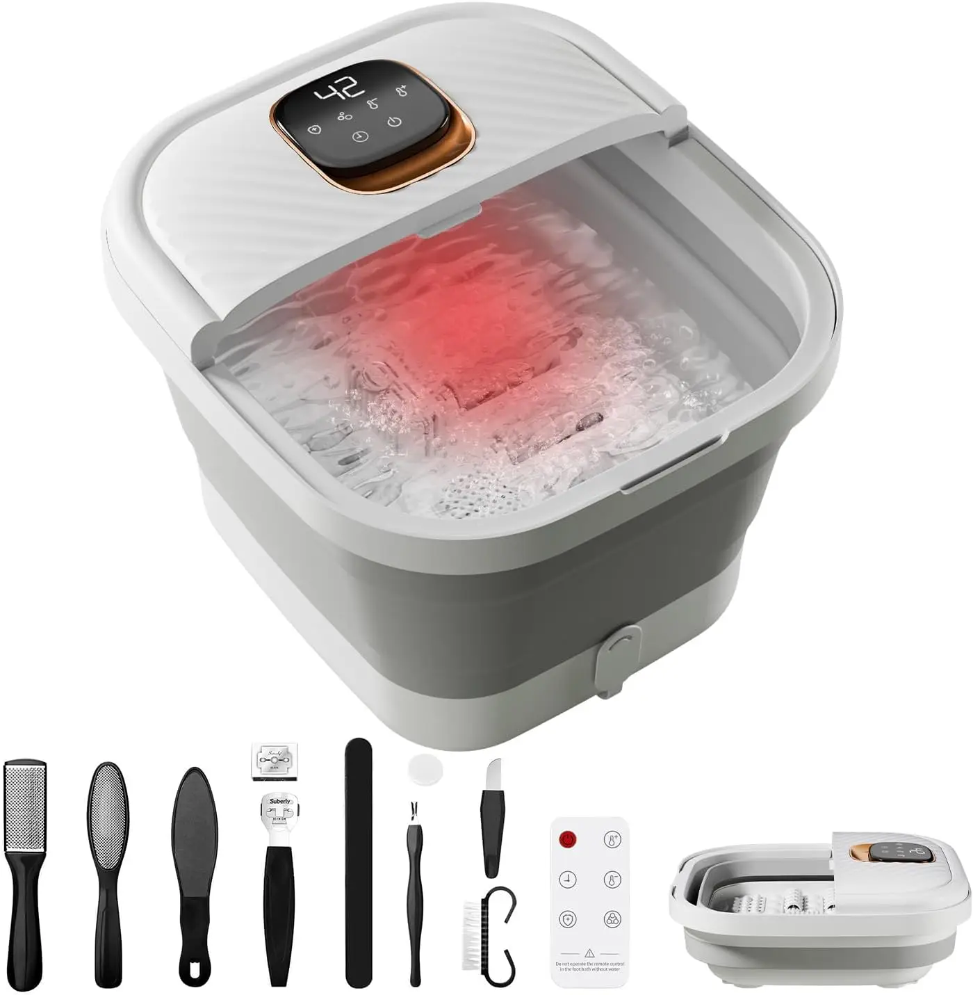 Foldable Foot Spa Massager with Smart Temperature Control 1