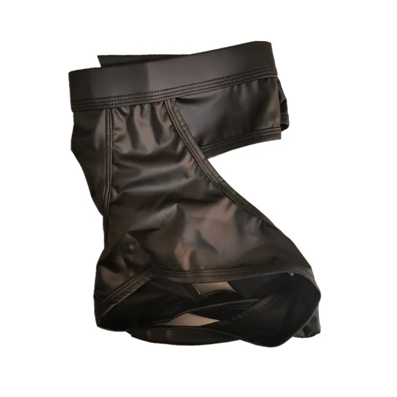 Men's Hollow Back Jockstrap Faux Leather Lingerie