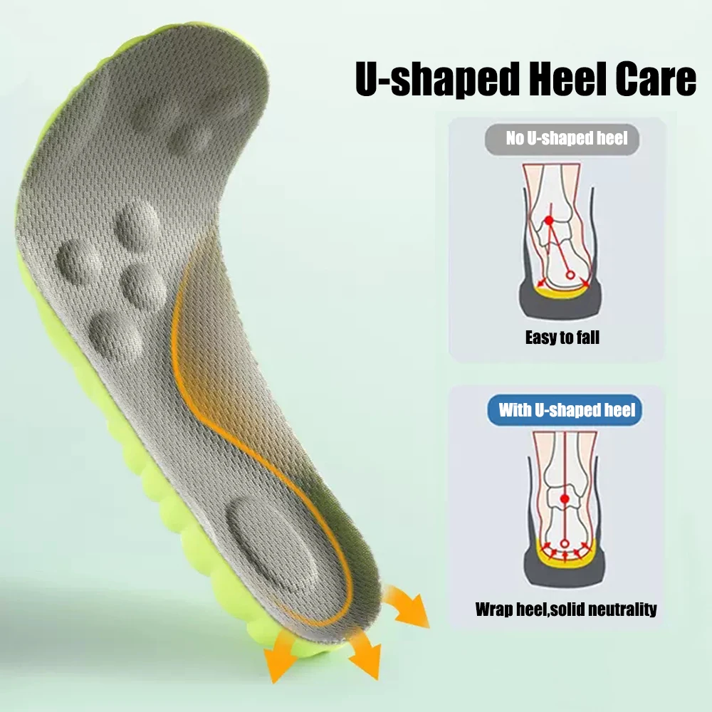 High Quality Sport Insoles for Children Flat Feet Arch Support Orthopedic Shoes Insoles for Kids Elastic Shock Absorber Cushion