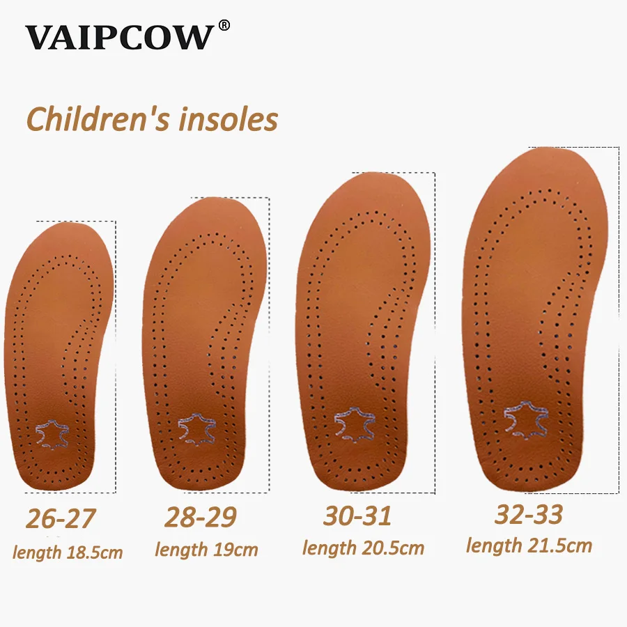 Leather orthotic insole for Flat Feet Arch Support orthopedic shoes sole Insoles for feet suitable men women Children O/X Leg images - 6