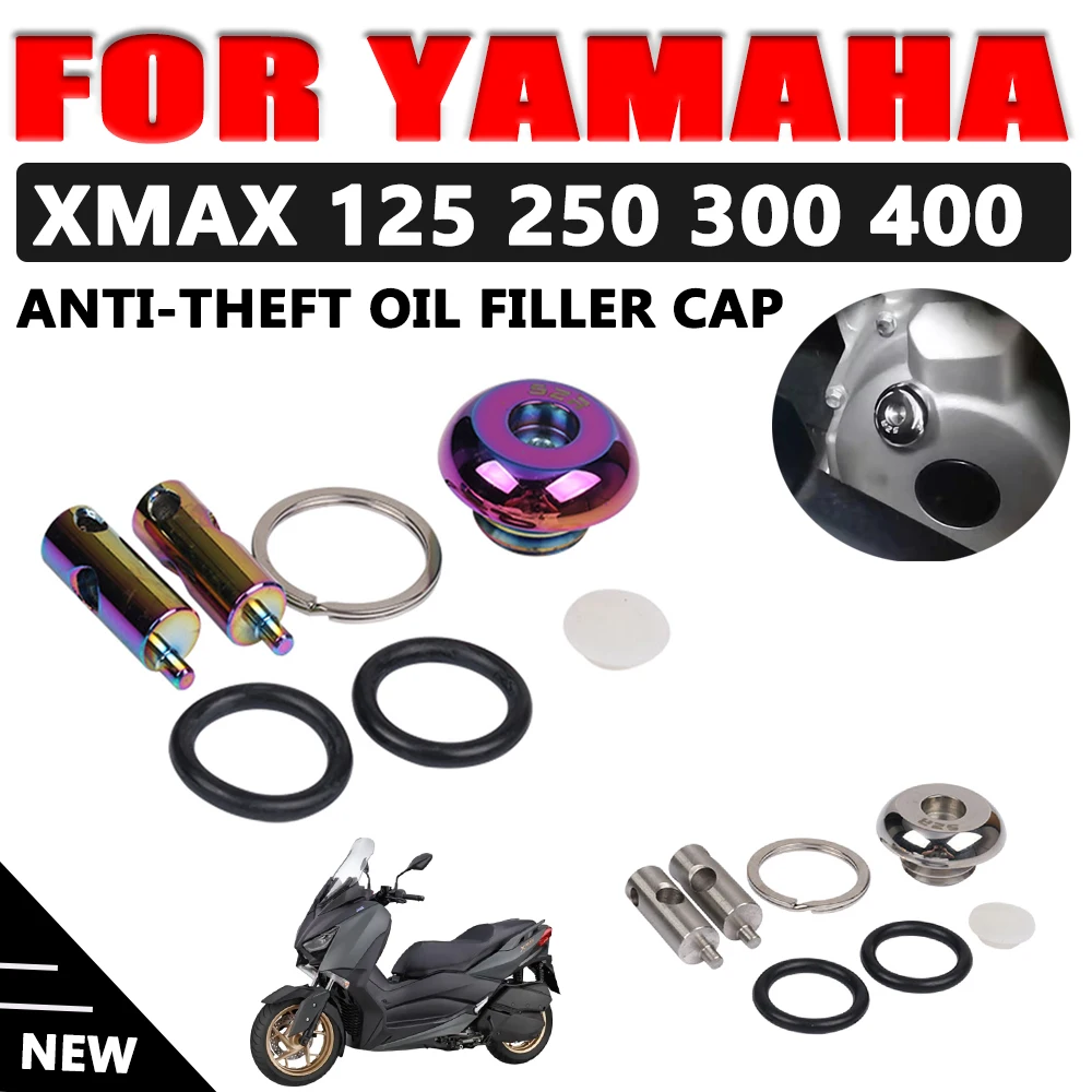 Indicatore Dell'Olio In Acciaio Inossidabile Per Moto Il Tappo Di Riempimento Dell'Olio Antifurto Viti Decorative Per Yamaha X-Max 300 Xmax300