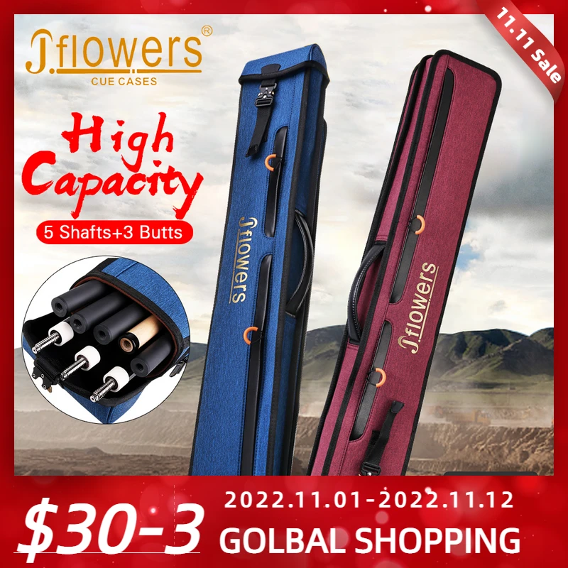 J.Flowerキュー J.FLOWERキュー 黒檀 プリント エクステンション付き