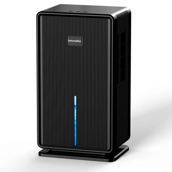 Home Dehumidifier, 750 sq. ft. bathroom dehumidifier, 100 oz dehumidifier, 7 colors night light, auto shut off, sleep mode