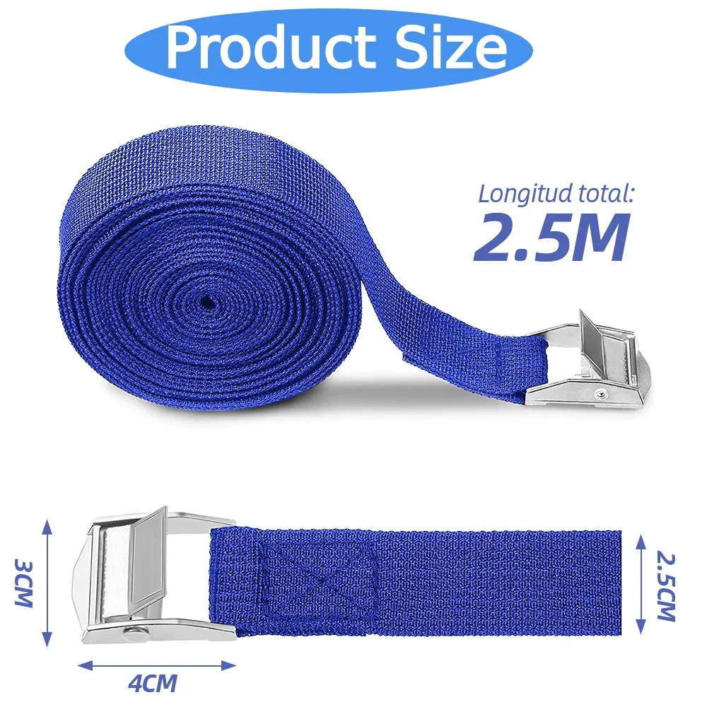 10PCS Reusable Buckle Strapping Ties-Adjustable Cam Lock Straps Made of Anti-Rust Alloy for Secure Fastening