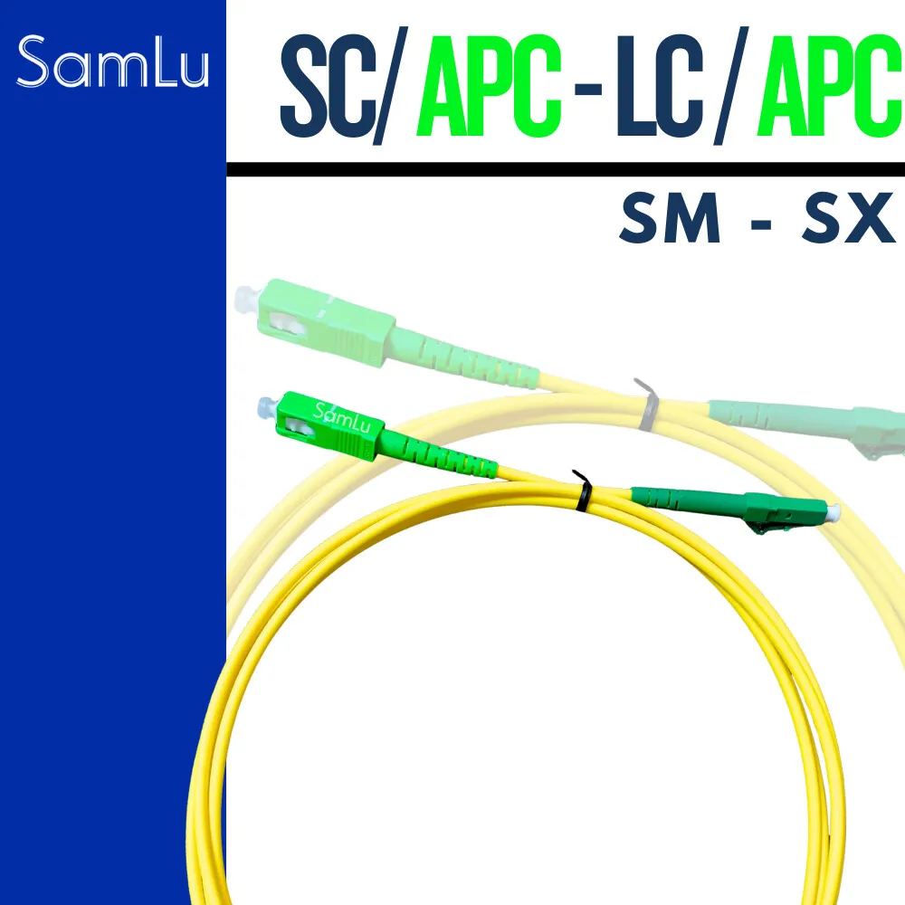 Cable Fibre Optique SC/APC To LC/APC 2.0mm LSZH G657A1 Fiber Optic Wire ...