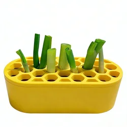Hydroponic Breathable Planting Basket with Water Reservoir (Yellow)