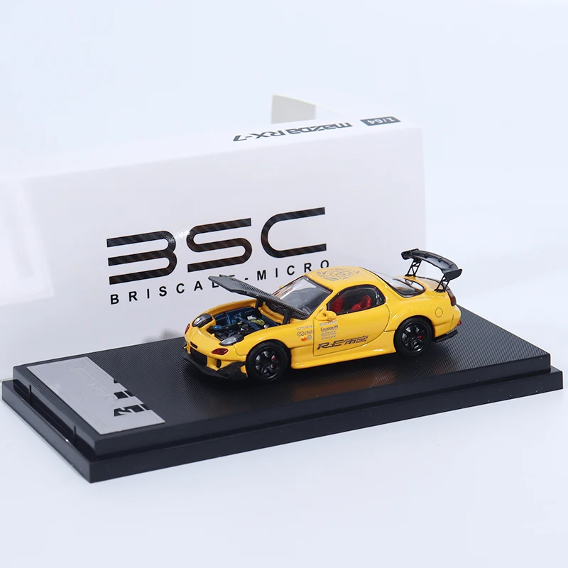 BSC 1/64 マツダ RX7 FD3S RE雨宮 1/64 BSC Mazda RX-7 RX7 FD3S (Metallic Grey) Diecast Car