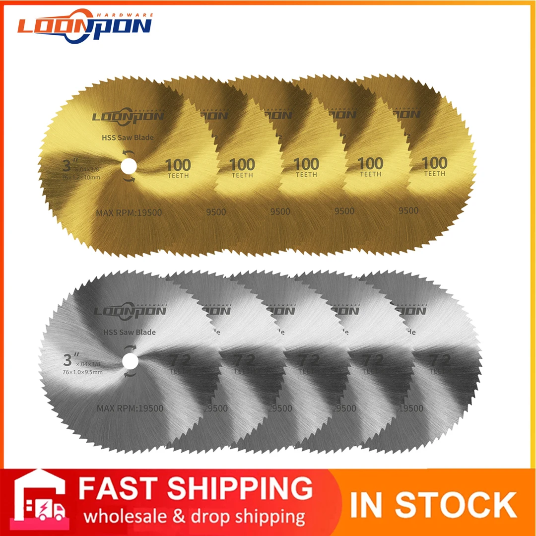 HSS3inch75mmTitaniumCoatedAngleGrinderCuttingDiscGrinding