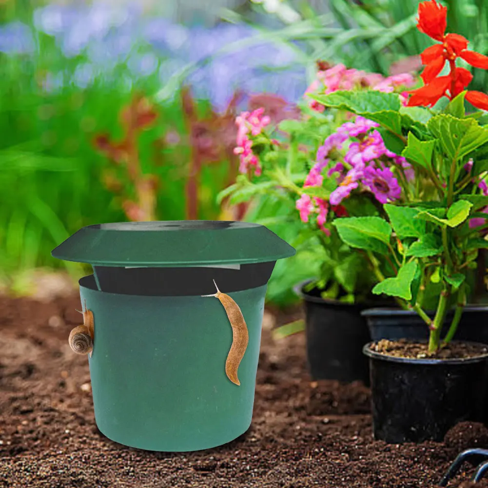 2/4/6/8/12pcs Snail Catcher Gintrap Slug Cage Eco-friendly Slug House Reusable Pests Bait Station Tools Garden Farm Protector