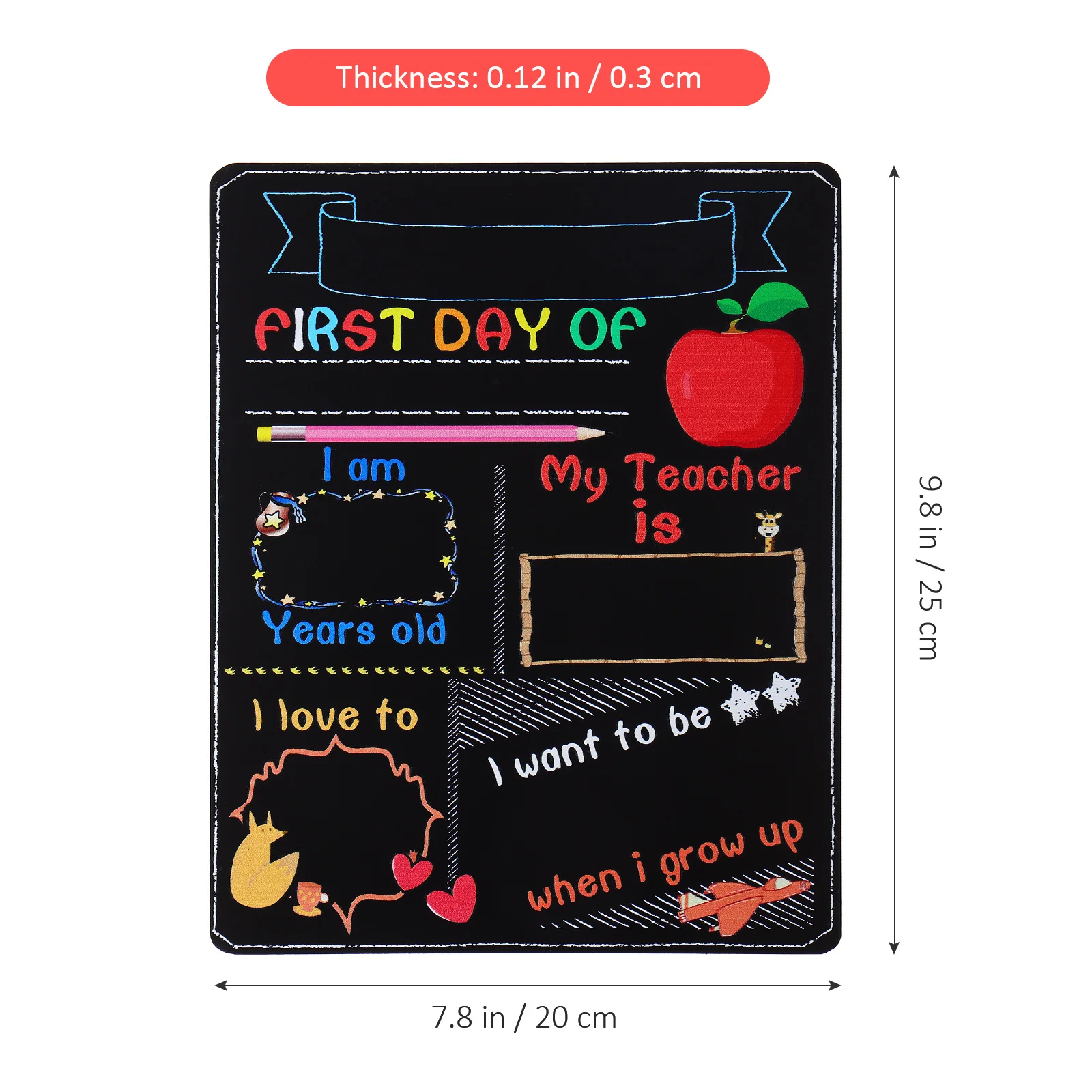 Sign Of Chalkboards Board First Small Last Chalkboard Student Blackboard Message And 1St Back To Chalk Craft Photo Board