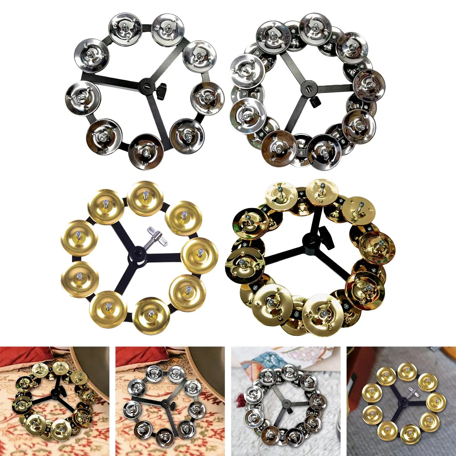 Tambourine Bells Mountable with Row