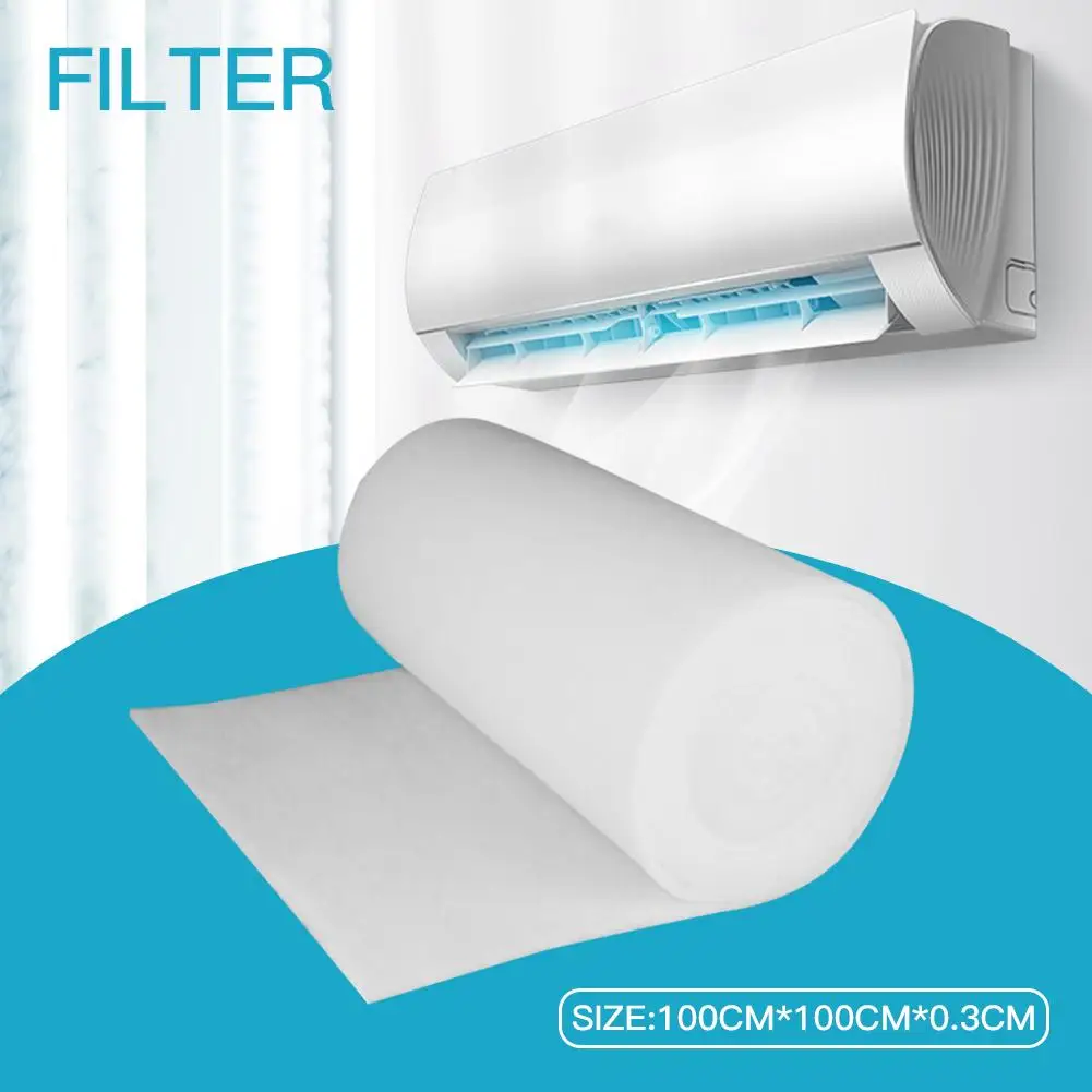 100x100cm Air Conditioner Filter Air Conditioner Activated Carbon Purifier Fabric Roll Pre-Filters Adsorption Fabric Cut-to Fit