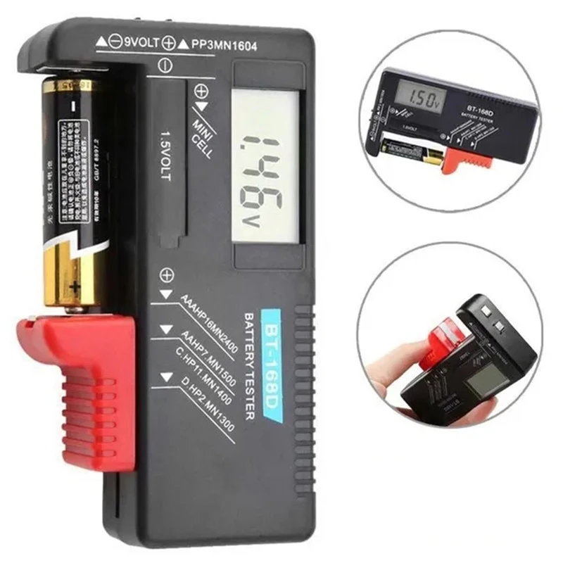 BT-168 Pro BT-168D BT-168 Digital Battery Tester LCD Display CDN AAA AA Button Cell Battery Checker Volt Measure images - 6