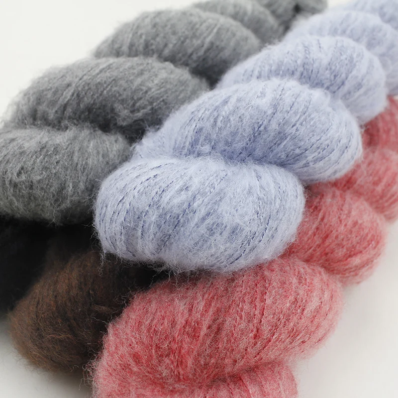 50g Brushed Cashmerino Yarn Extrafine Merino and Cashmere Blended Knitting Yarn for Sweater 4