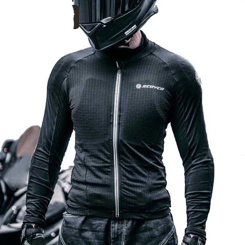 SCOYCO Summer Breathable Mesh Motocross Equipment Men's Motorcycle Body Armor Vest CE Protector Motorbike Protect Jacket Armors