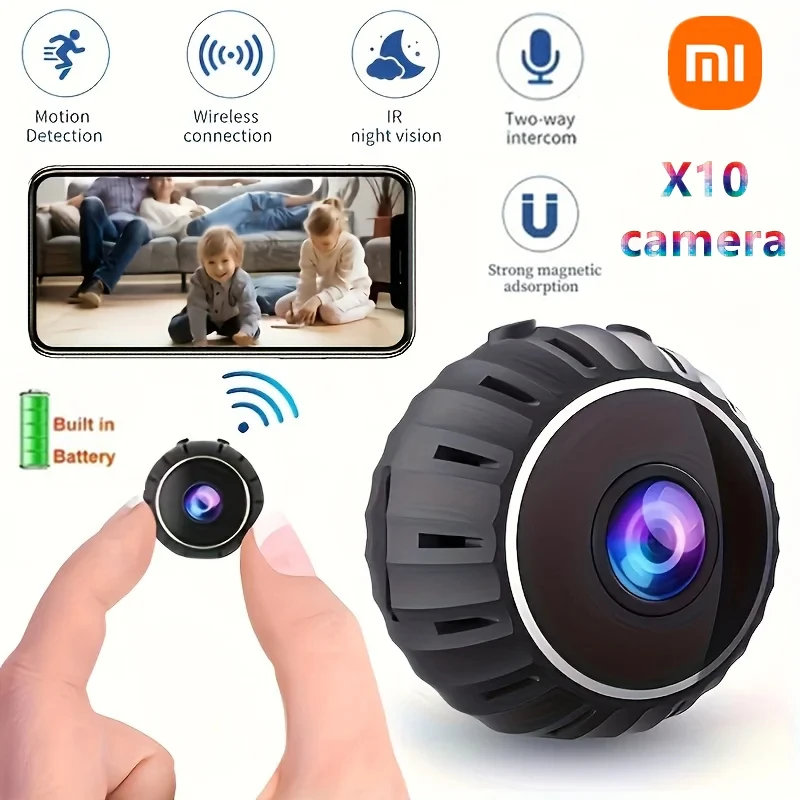 Iconic Brand X10 WiFi Mini Camera 1080P intelligent Home Security Camera Nanny Cam Baby Monitor Indoor Video Motion Detection Recorder
