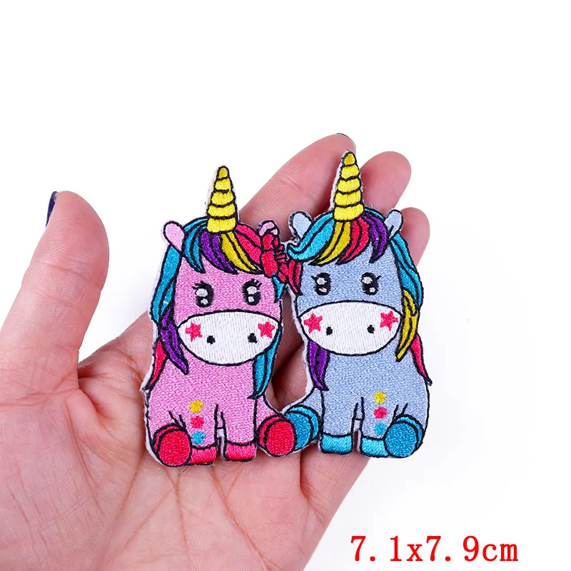 Cartoon Corgi Embroidery Patch Animal Unicorn Cat Patches For Clothing Thermoadhesive Patches Letter Love Patches On Clothes 