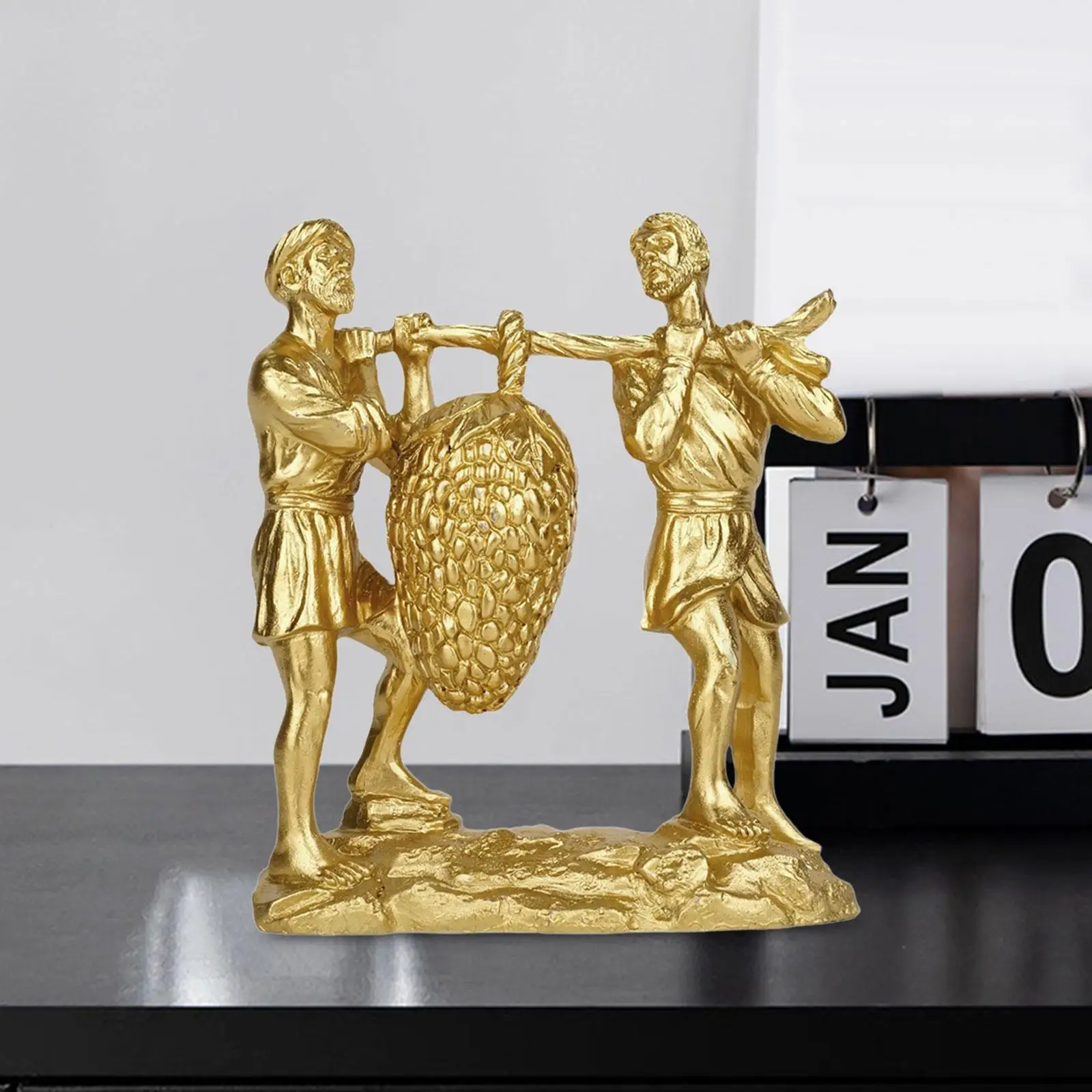 Bible Religious Figurine Resin Collection Religious Statue Holy Religious Figurine for Desk Mantel Shelf Living Room Decoration