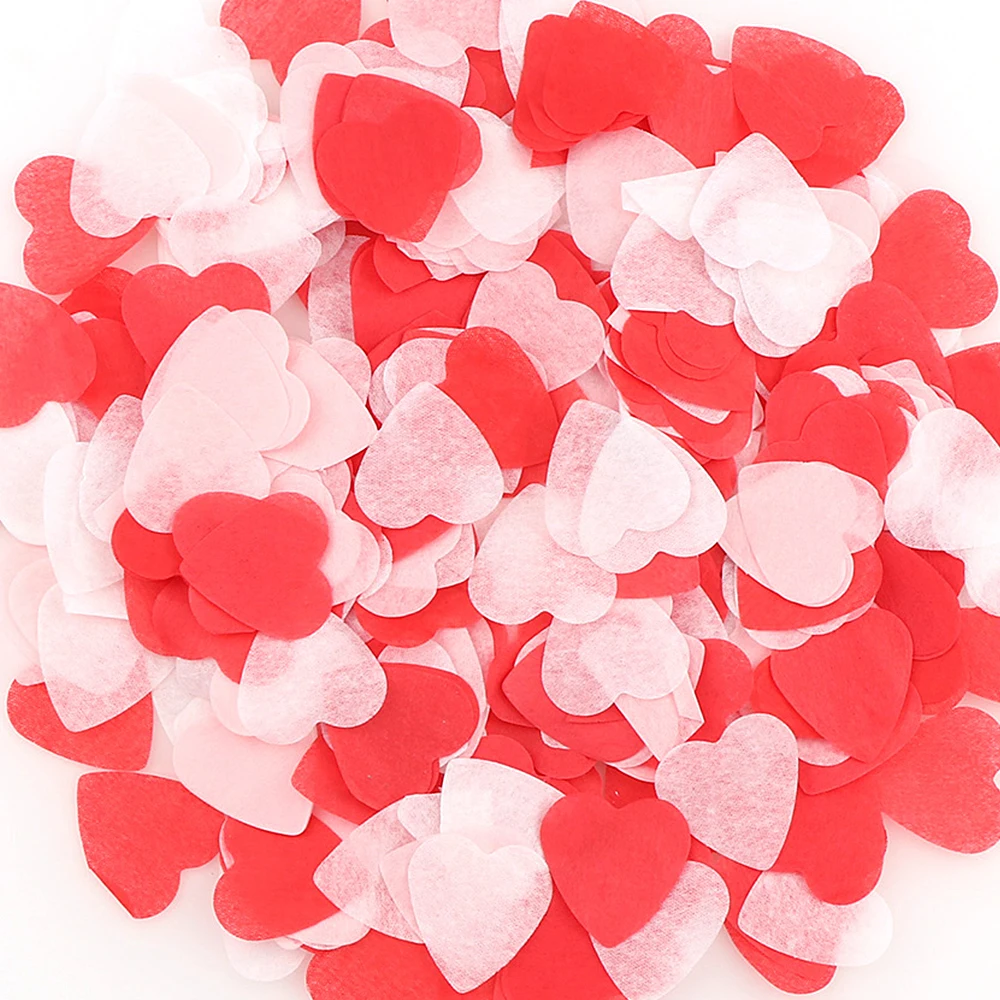 2.5cm 10/20g Red White mixed Heart Shape Paper Confetti Balloon Filler Wedding Birthday Party Table Decoration Throwing Supplies party decorations,christmas decorations,paper confetti,birthday streamers,wedding decor supplies
