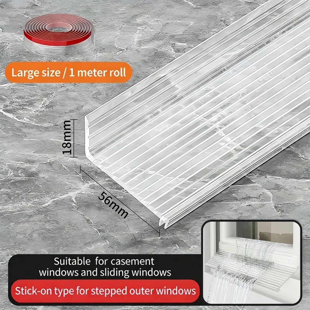 Weatherproof Self-Adhesive Door and Window Rain Deflector Strip