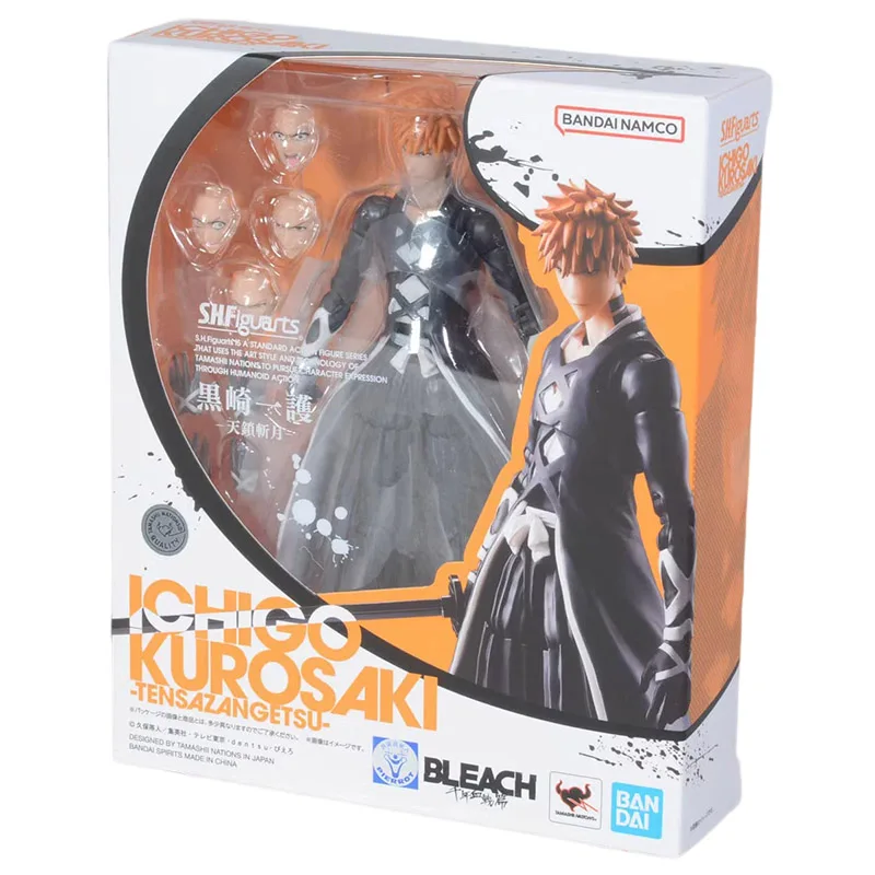 

Bandai S.H.Figuarts Bleach Kurosaki Ichigo Action Figure Toys Anime Tensa Zangetsu Figurine SHF Figuras Collectible Model Gift