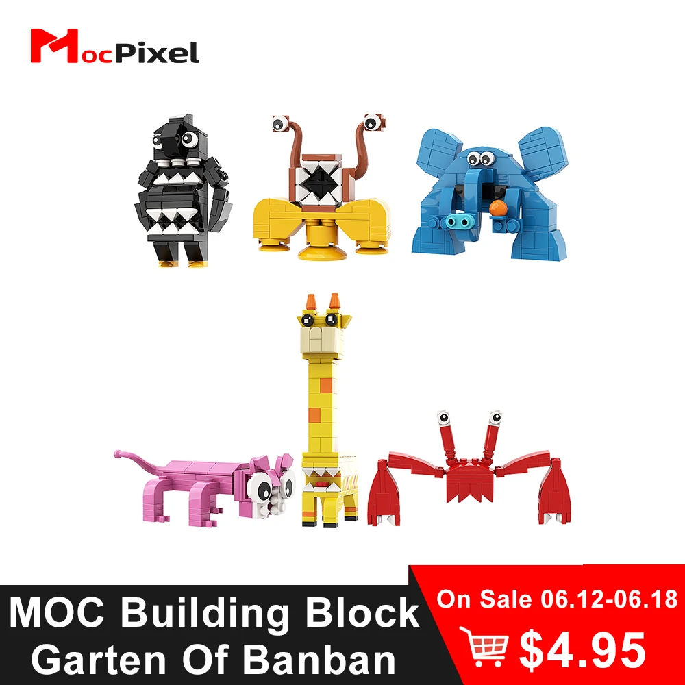 

MOCPIXEL Game Garten Of Banban Building Blocks Assemble Construction Set Model Cute Animals MOC Bricks Toys For Kid Puzzle Gifts