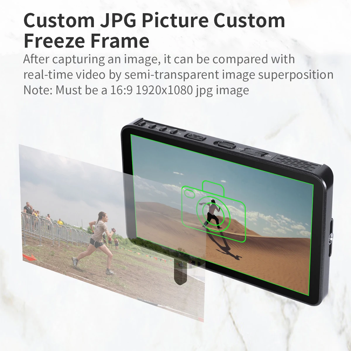 Portkeys LH7P 7 Inch Monitor Wireless Camera Control 4K HDMI-compatible Touch Screen 3D LUT Sony A7C BMPCC 4K 6K