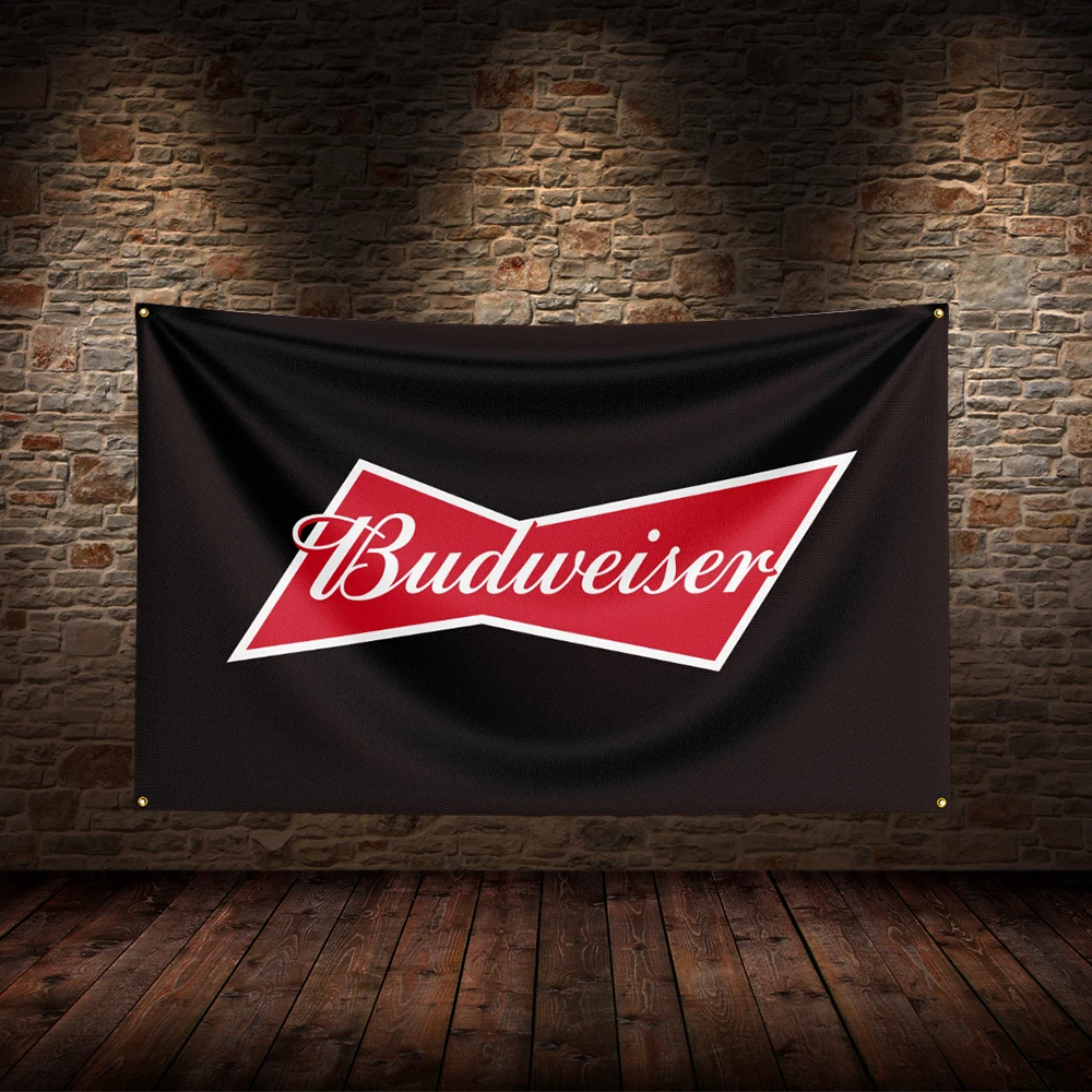 

3x5 футов, флаг B-Budweisers, полиэфирные печатные флаги для пива, вина, для декора комнаты, гаража