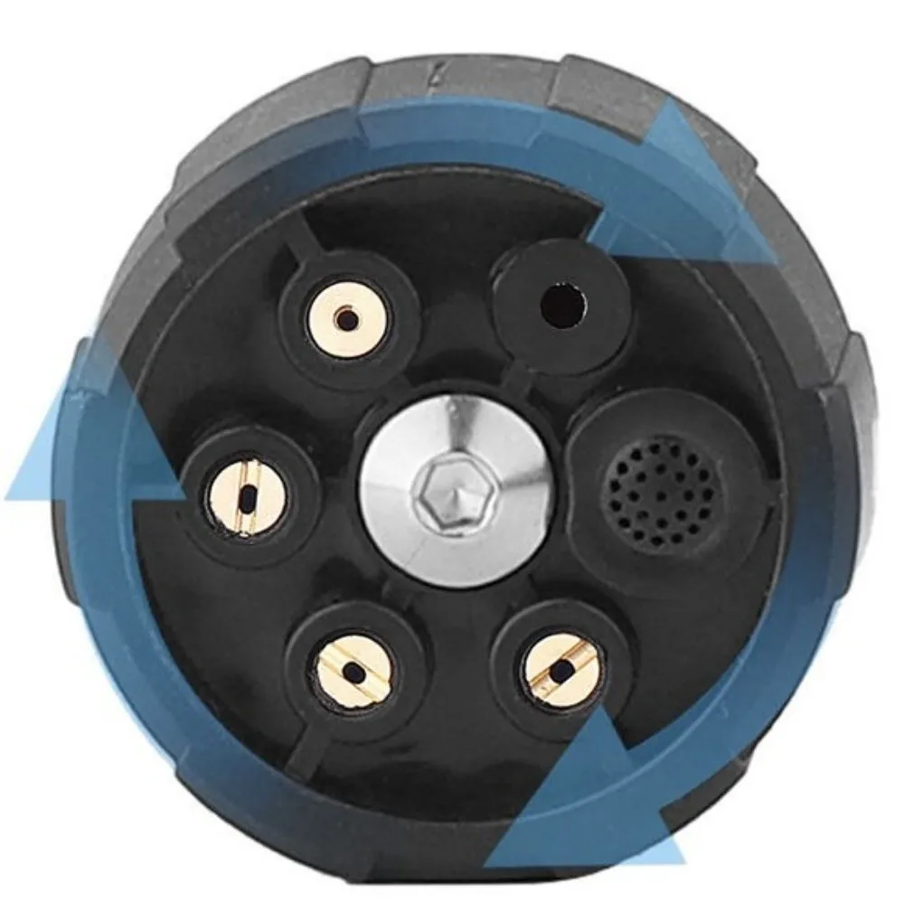 6in1 고압 세척기 노즐 1/4인치 다기능 전환 노즐 빠른 연결 효율적인 세척기 노즐