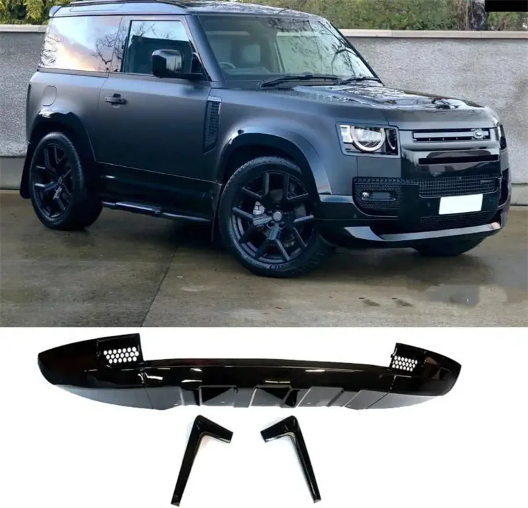 Car Facelift Performance Kit Front Splitter Lip With Eyebrow For Defender custom