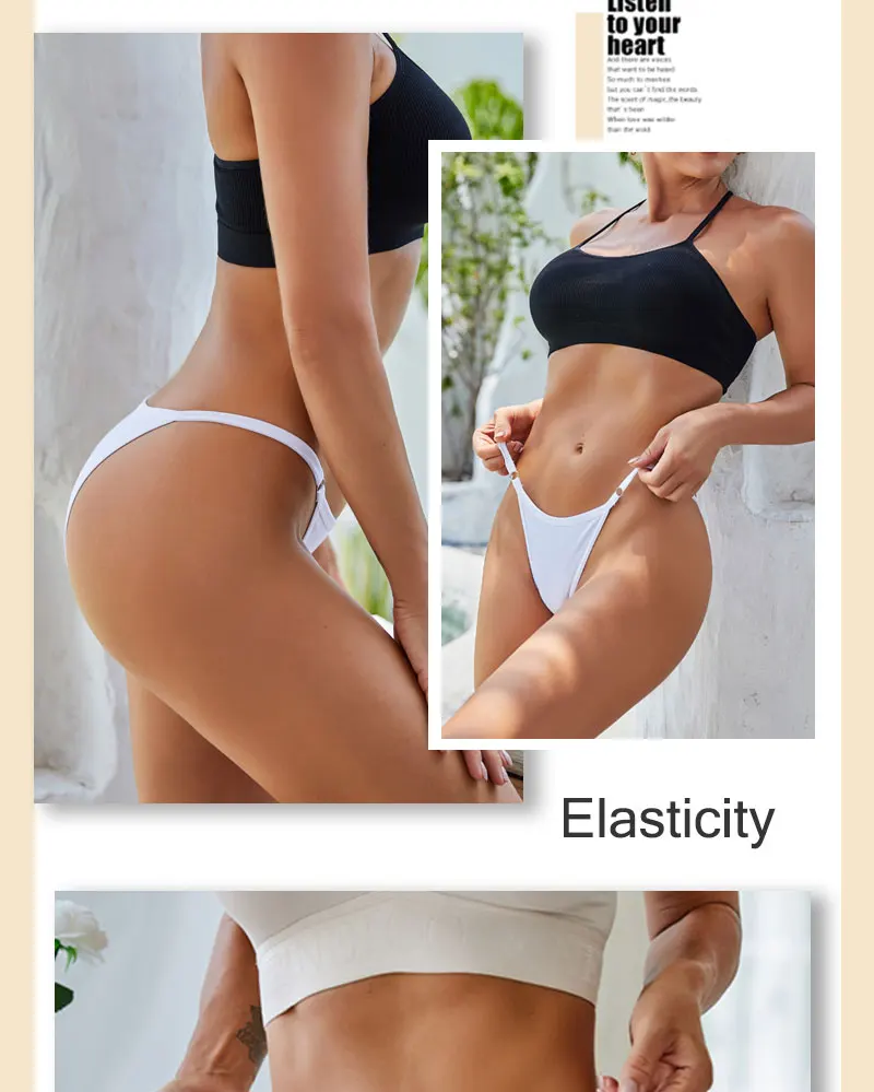Cotton Bikini Panties - Women’s Low Waist Briefs | Comfortable Soft Cotton Lingerie Set