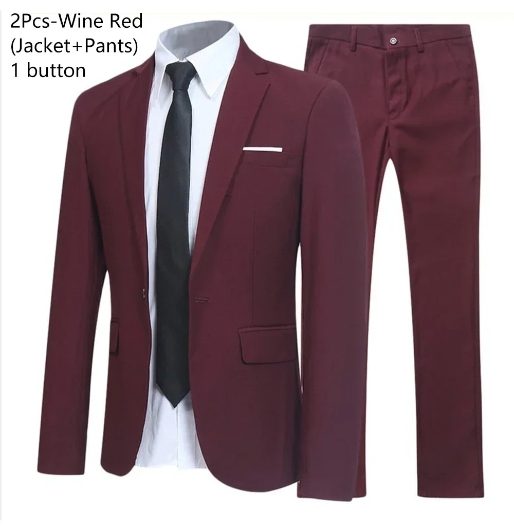 Completo a due pezzi color bordeaux