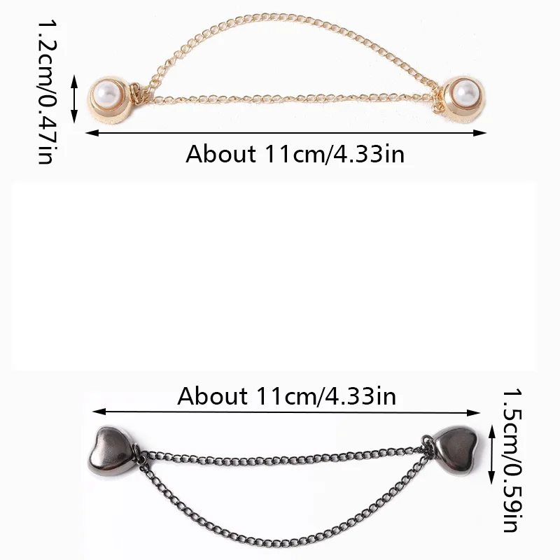 Magnetic Scarf Brooch With Tassel Chain Buckle Alloy Female Muslim Headscarf Hijabs Clips Boutonniere Pins Clothing Accessories