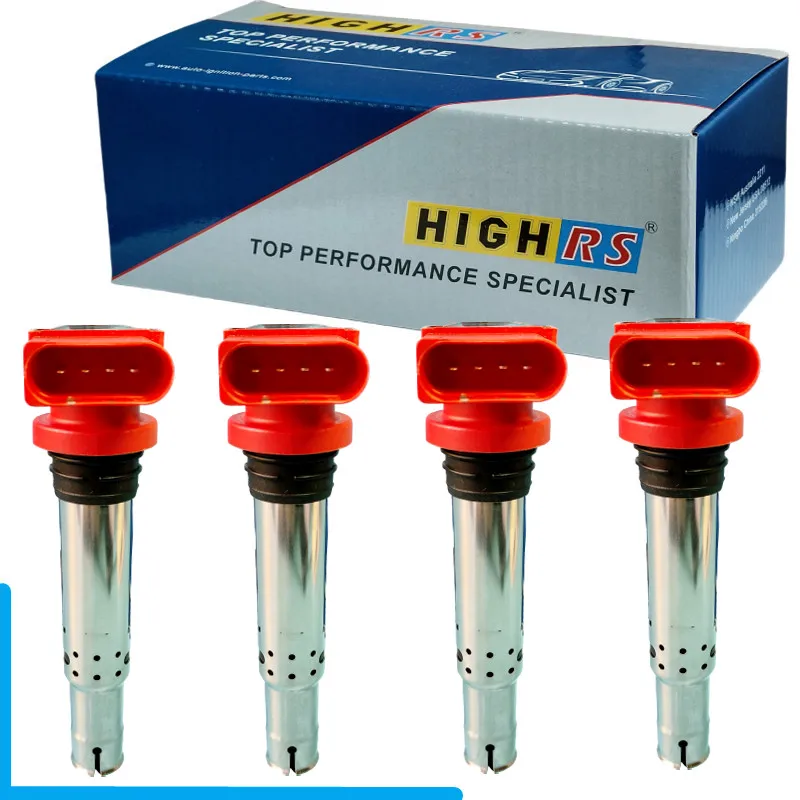 4 Ignition coil for VW CC 1.4Tsi EOS Caddy Jetta Passat Touran Scirocco 1.4 1.6 Seat 1.6FSI 1.4TFSI