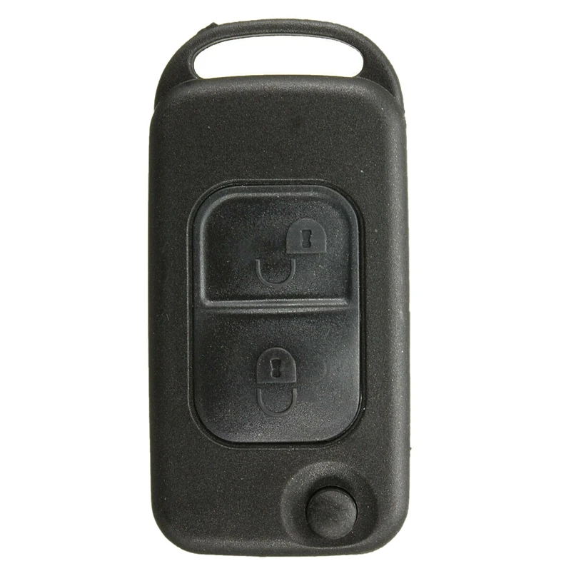 Fernbedienung Gehäuse & Klinge Für Mercedes A/C/E/S-Klasse – 2 Tasten IR, Flip-Key, HU64