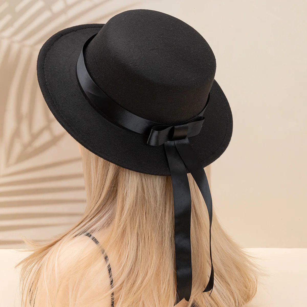 JKDK Uniform Hat Handmade Academy Style Bowtie Ribbon