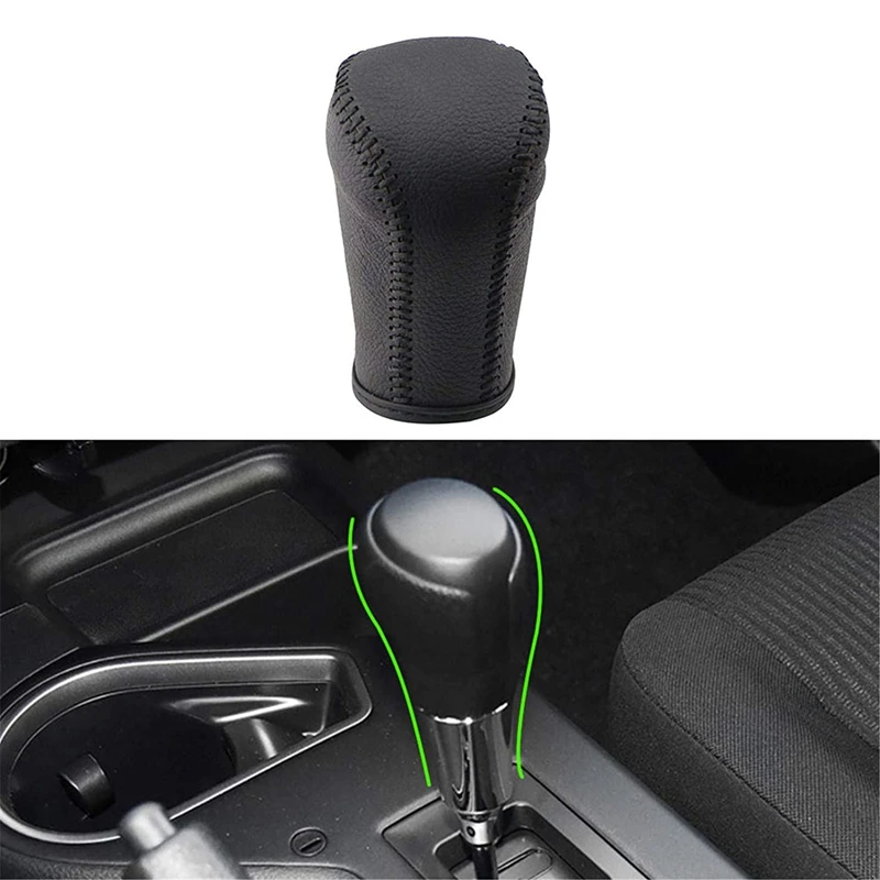 Gear Shift Knob Cover for Toyota Corolla Rav4 Rav 4 2014-Automatic Hand-Stitched DIY Gear Shift Collars gear shift cover shift lever knob cover shift knob cover