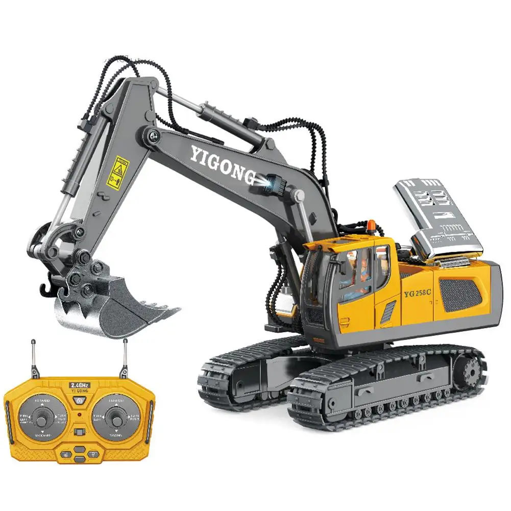 RC Cars RC Trucks RC Construction Toy Remote Control Engineering Car Excavator Bulldozer Dump Truck For Children Birthday Gifts