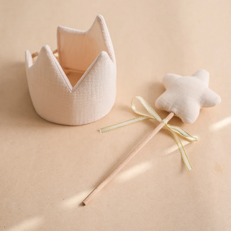 Birthday Magic Wand Suit Photo Commemorative Path With A Bell To Record The Baby\'s Growth Cotton Yarn Cute Five-pointed Star