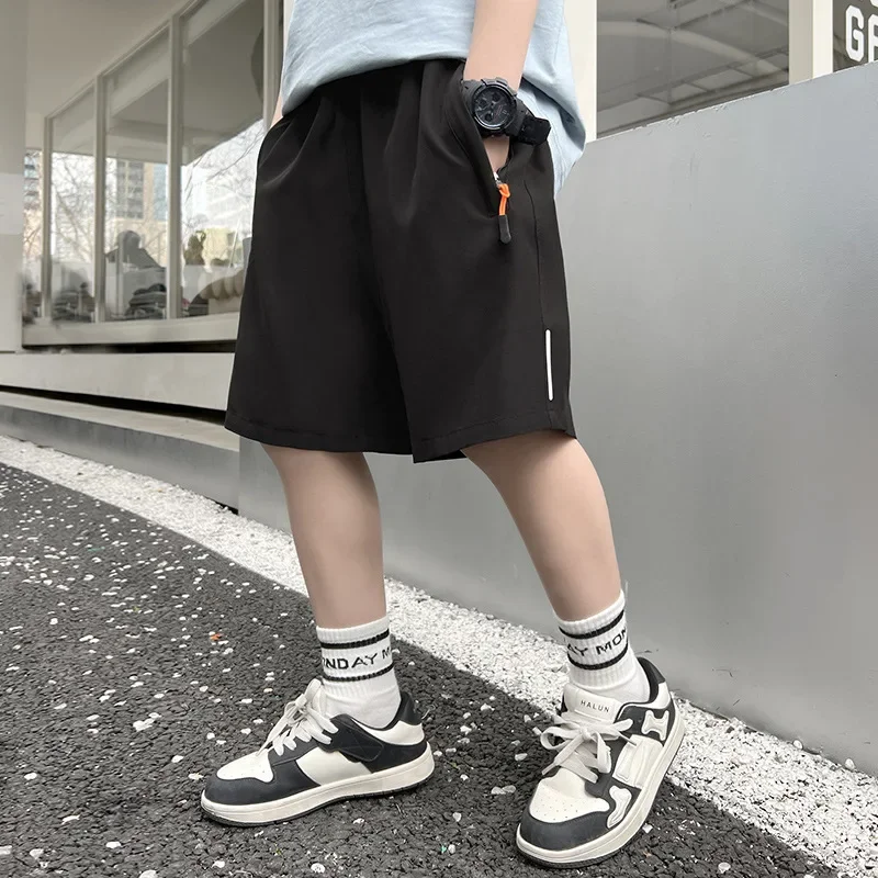 Summer Men Shorts Ice Silk Running Gym Sport Shorts Quick Dry Breathable Beach Short Pant Fitness Jogging Cool Casual Sportswear