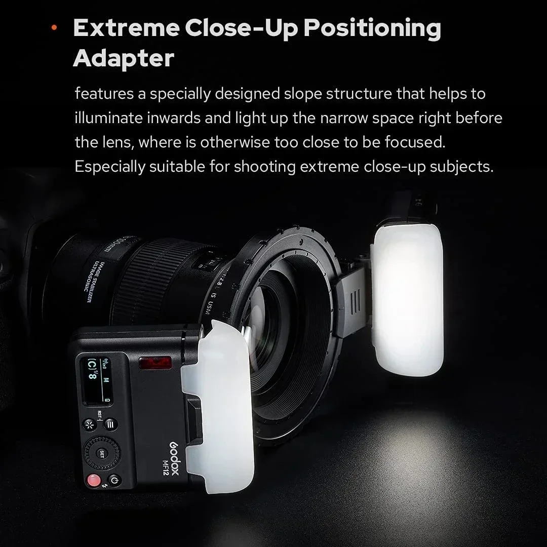 Description Picture 2 of itemGodox MF12 K2 Macro Flash Speedlite 2.4G Wireless Control TTL/M Mode Built-in Lithium Battery for Nikon Iconic Brand Iconic Brand Fuji Olympus