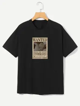 NAKAMA Футболка с Санжи из аниме One Piece (Ван Пис) черный S