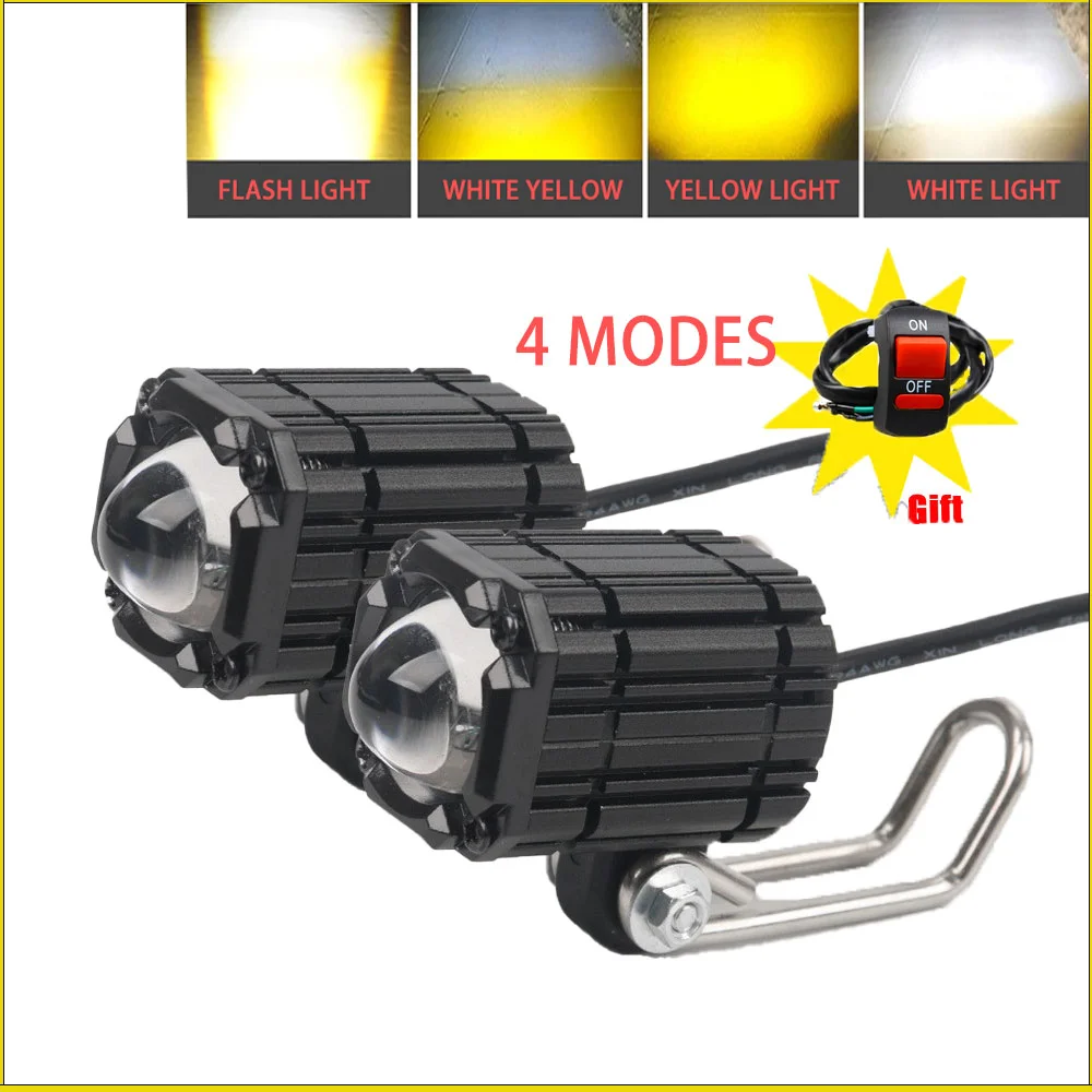 Противотуманные фары NORGOS Mini для мотоциклов Honda, Yamaha, Suzuki, Bajaj, Hero, Italika, Jawa, BMW, Motorrad, Hyosung Motors, Piaggio