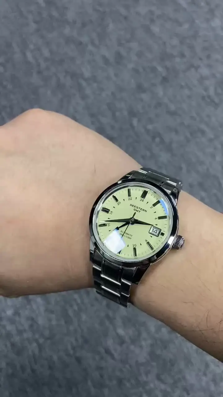 SEESTERN S446 Men Watch Automatic Mechanical Wristwatches NH34 GMT