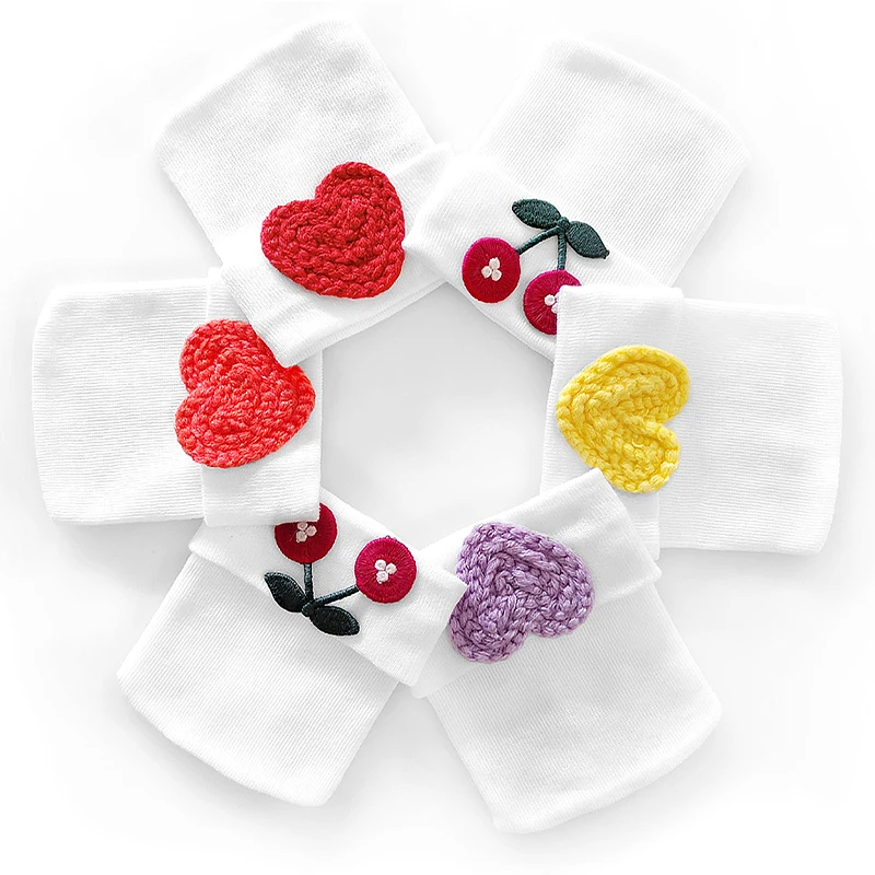 Newborn Baby Girls Woolen Yarn Heart Strawberry Beanie Hats Boys Kids Cotton Hospital Hat Knitted Photography Props Stuff