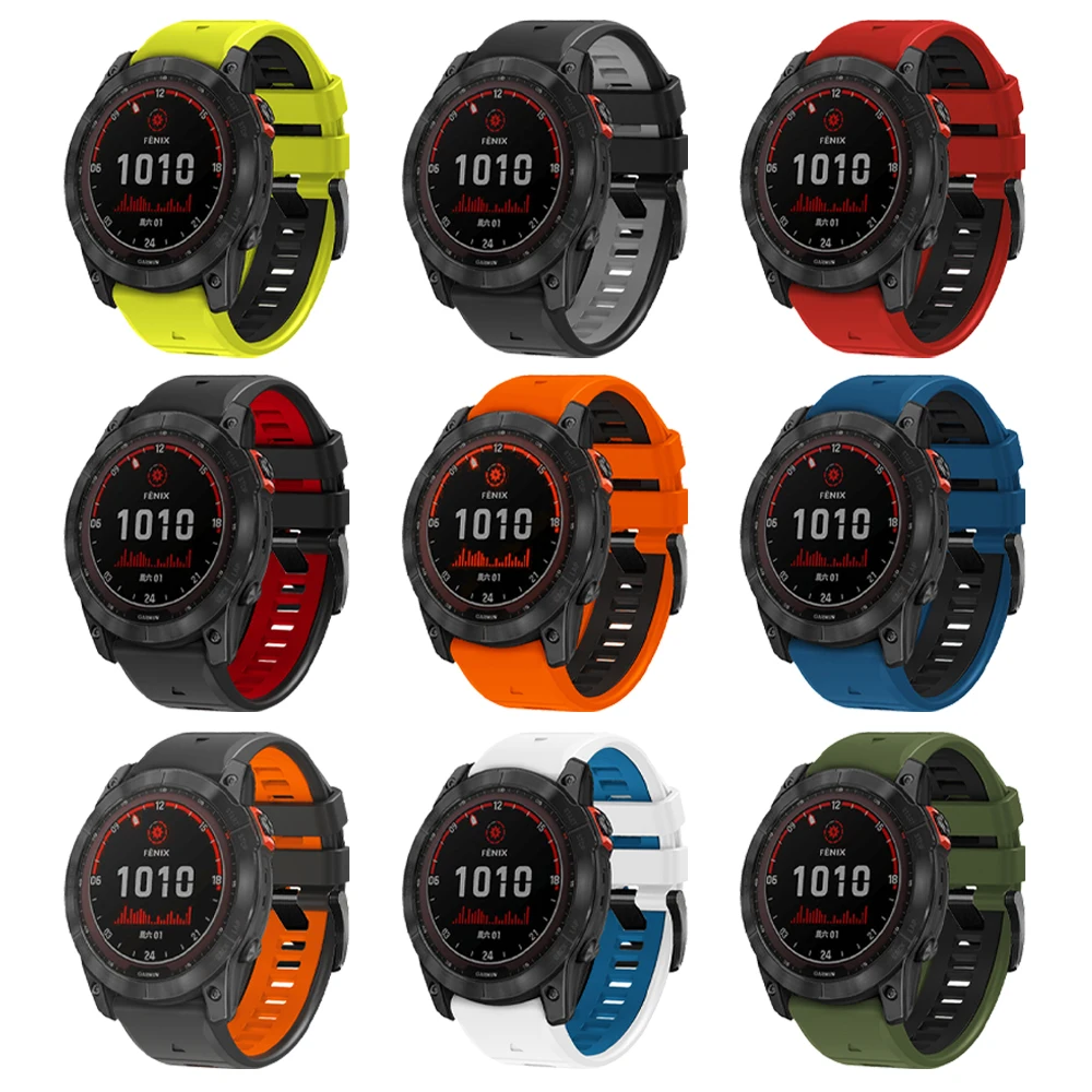 Sport Silicone Strap - QuickFit 22/26mm Watchband Bracelet