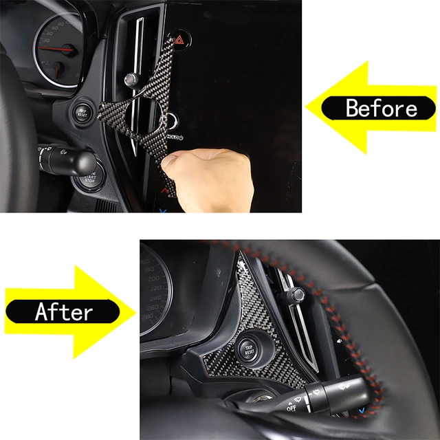 Für 2008-2014 Subaru Wrx Weich kohle faser Auto Innenraum Kosmetik spiegel  Abdeckplatte Aufkleber Auto Innen schutz Zubehör - AliExpress