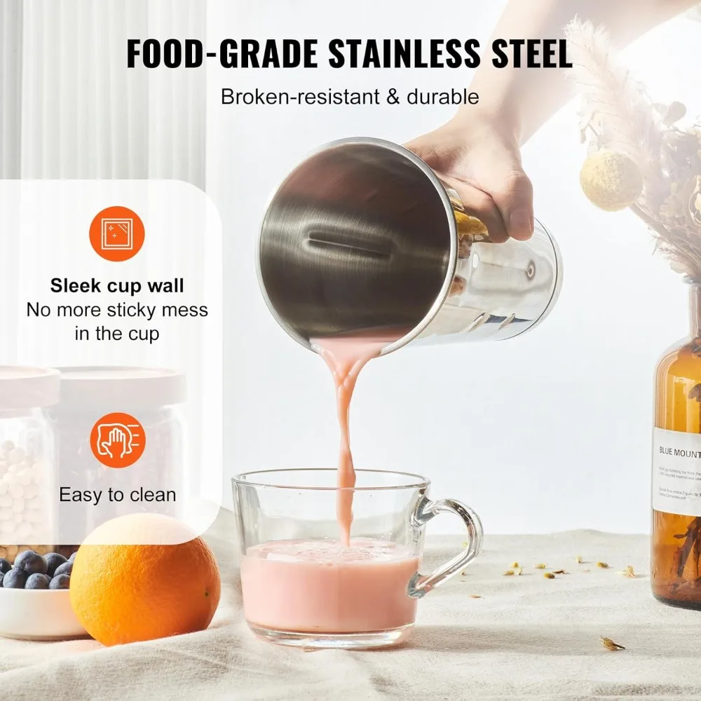 Dual Motor 375W Electric Milkshake Blender, 3-Speed Drink Mixer Machine