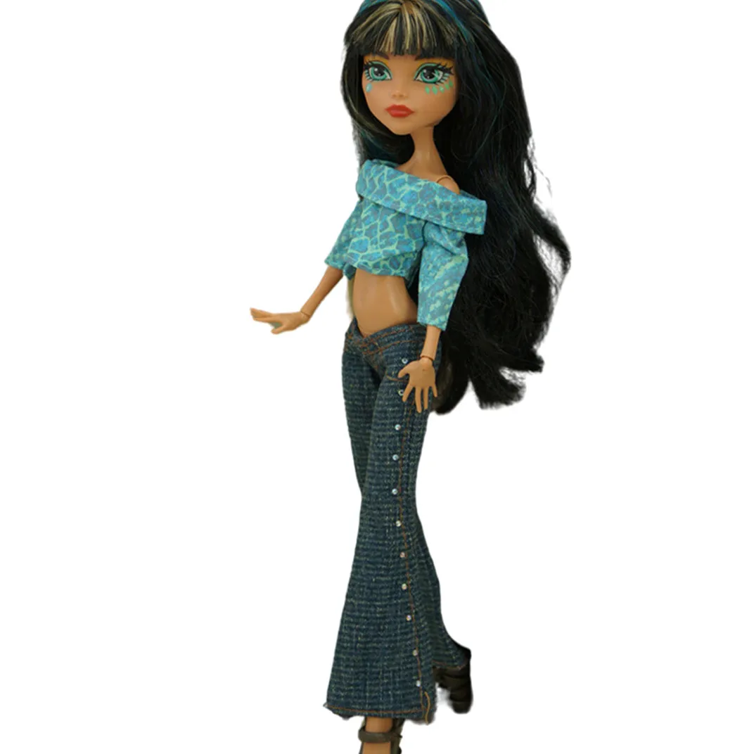 Monstering High Doll Clothes Set Slim 1/6 Doll Personality Doll Clothing Set Handmade Outfit Pants Skirt Blouse Doll Decors 4