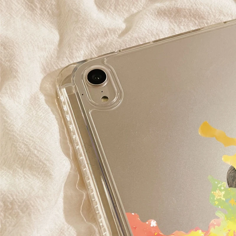 Starry Sky Cartoon Oil Painting Tablet Case
